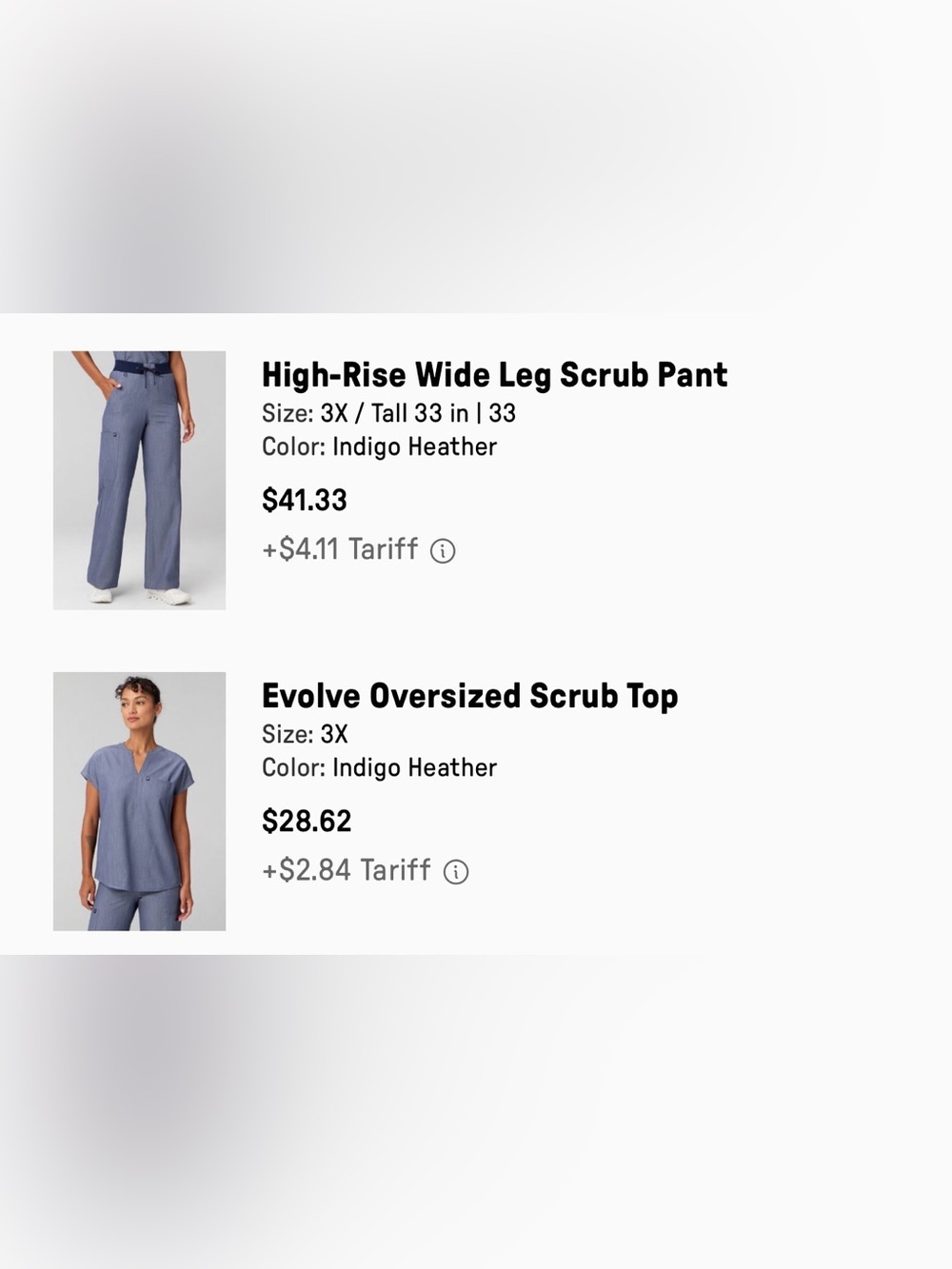 Fabletics Scrub Set - Picture 3 of 3